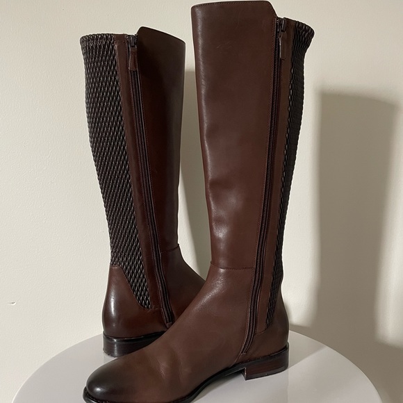 COLE HAAN Rockland Brown Leather Riding Boots SZ 7B. - Picture 4 of 5